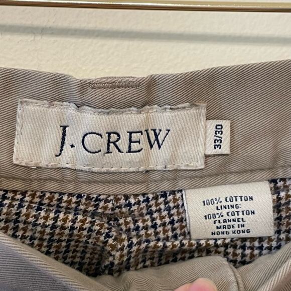 J. Crew 33/30 100% cotton pant trouser tan business casual corpcore classic VTG - Picture 4 of 7